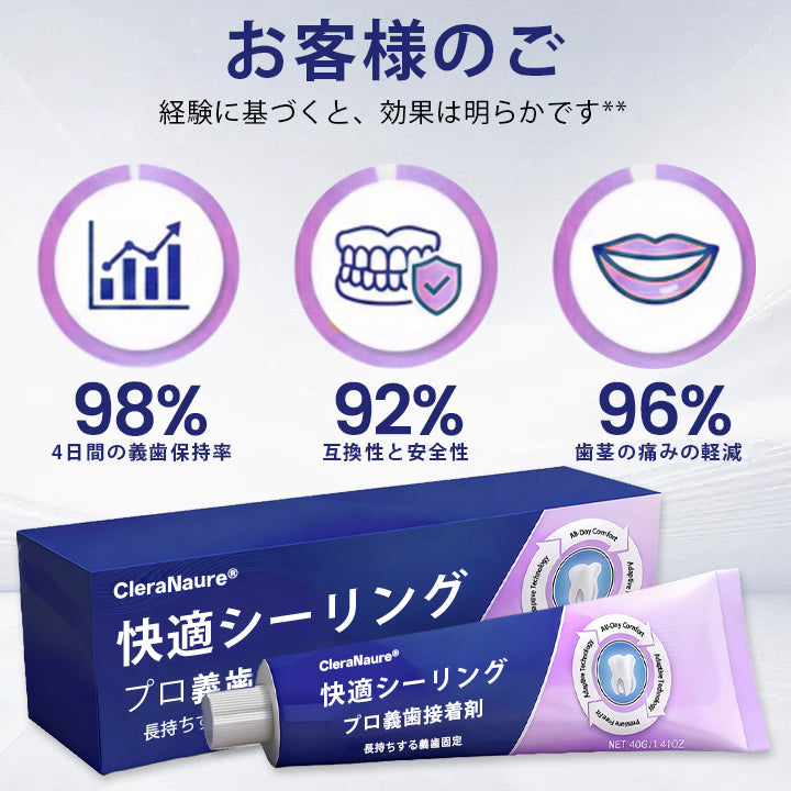 🛡️CleraNaure® コンフォートシールプロ デンチャーアダーシブ
