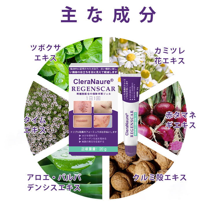 CleraNaure® ReGenScar ステムセル・スカーゲル